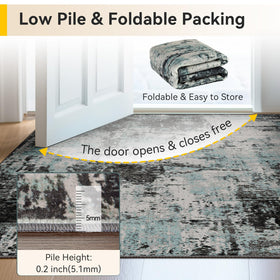 RELEANY low-pile design offers comfortable barefoot stepping.