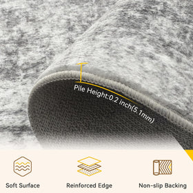 RELEANY machine-washable rug makes cleaning quick and easy for active households.