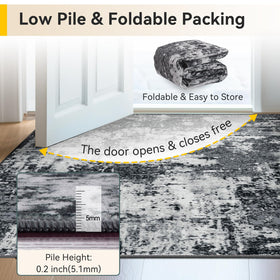 RELEANY low-pile rug feels smooth when barefoot in living spaces