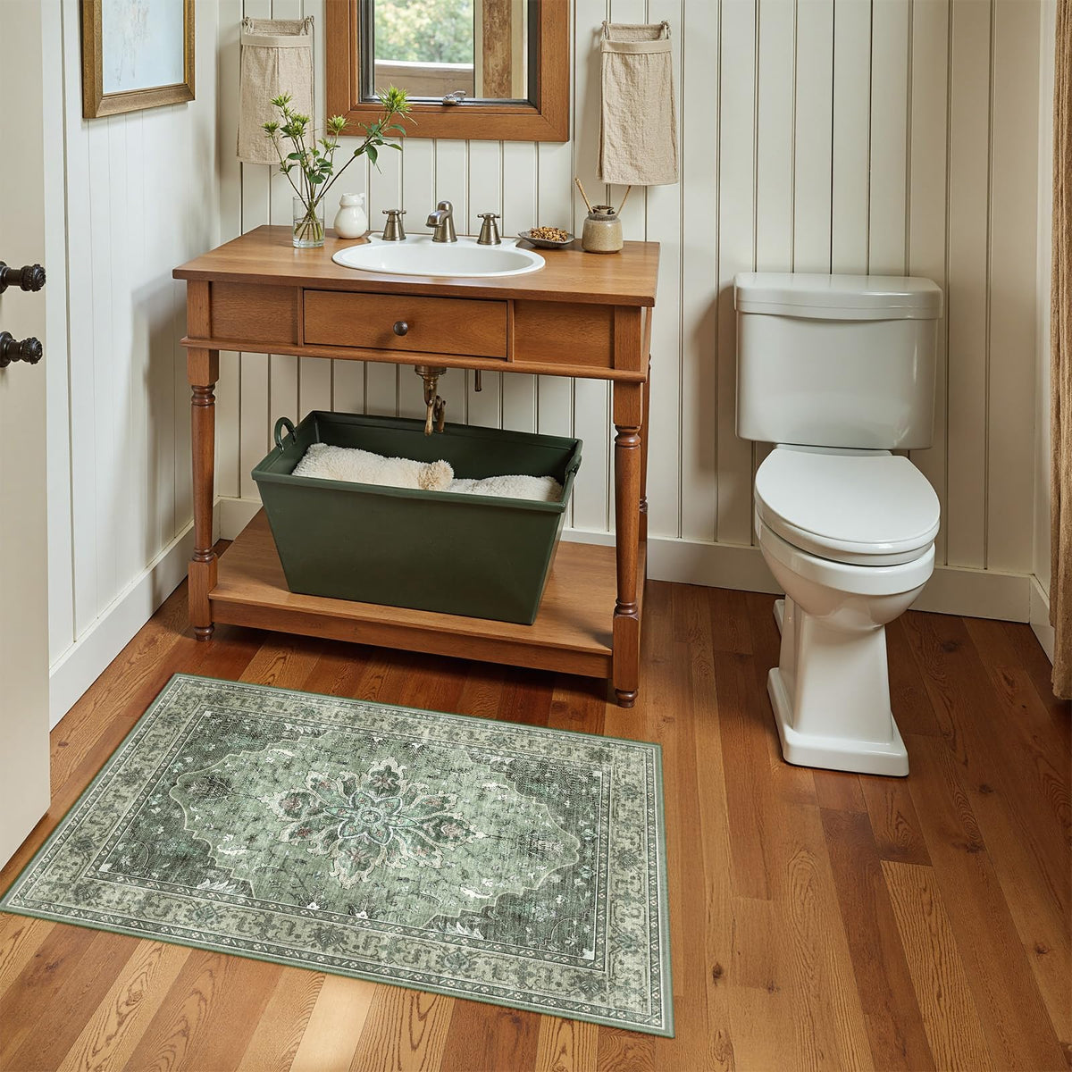 RELEANY floor mat with non-slip backing for safe high-traffic areas