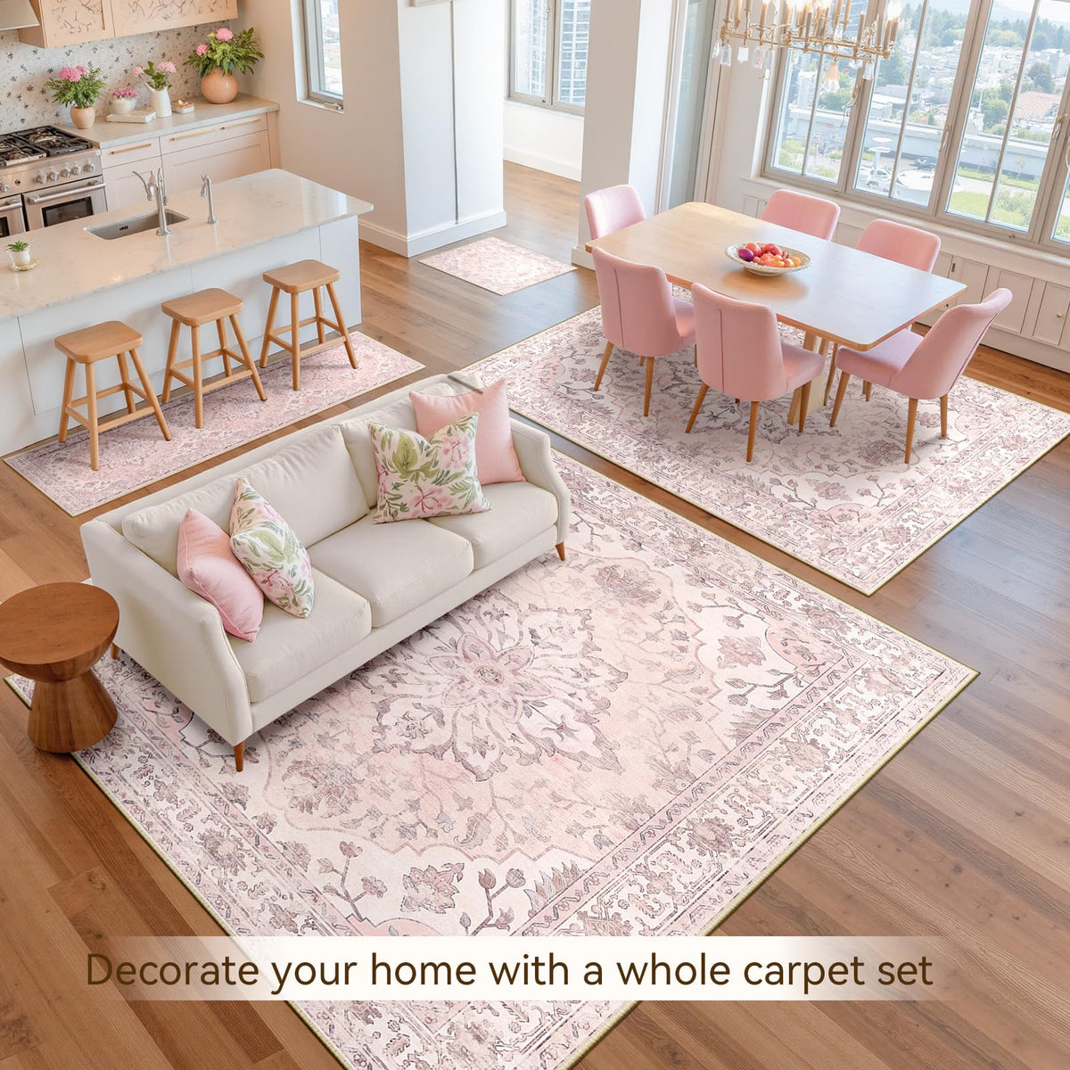 RELEANY rug arrives folded; creases relax after a few days