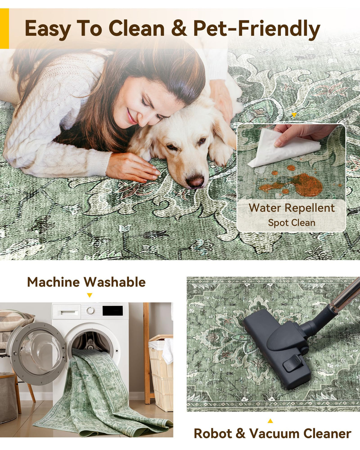 RELEANY pet-friendly soft surface suits households with pets