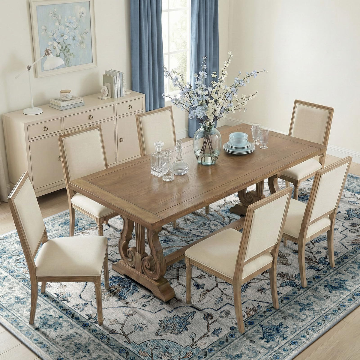 RELEANY soft backing keeps the rug in place on floors.