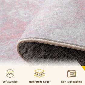 RELEANY soft modern rug close-up texture highlights silk-like luster and dense fibers