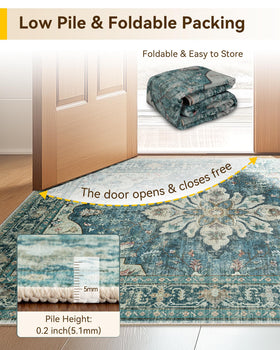 RELEANY thin design fits under doors and around furniture easily