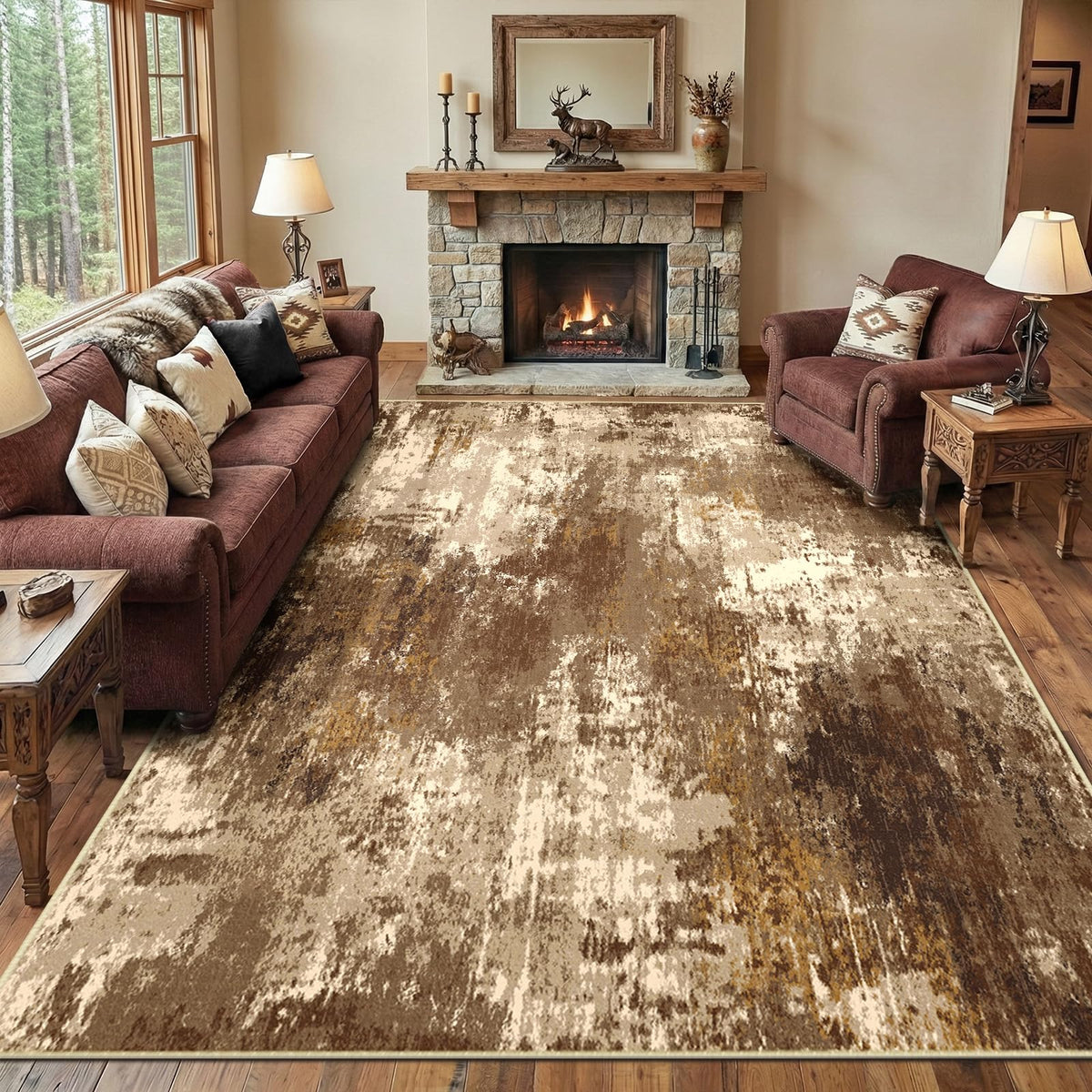 RELEANY versatile area rug suitable for living room or bedroom