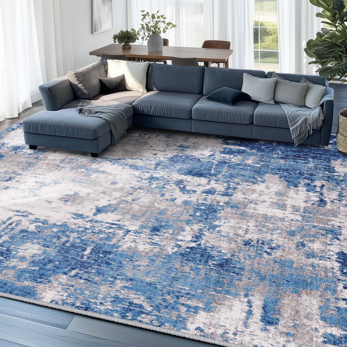 RELEANY Versatile rug suitable for living room, bedroom, entryway, and nursery