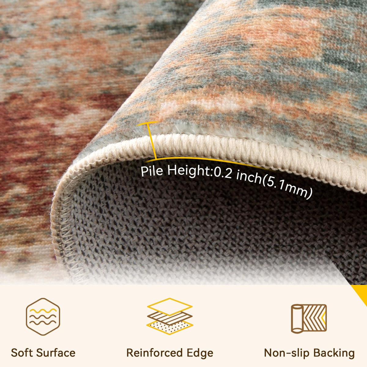 RELEANY edge detail illustrating reinforced stitching for durability