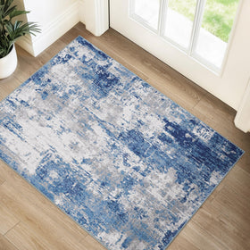 RELEANY Washable rug 2x3 with non-slip backing for secure placement in daily use