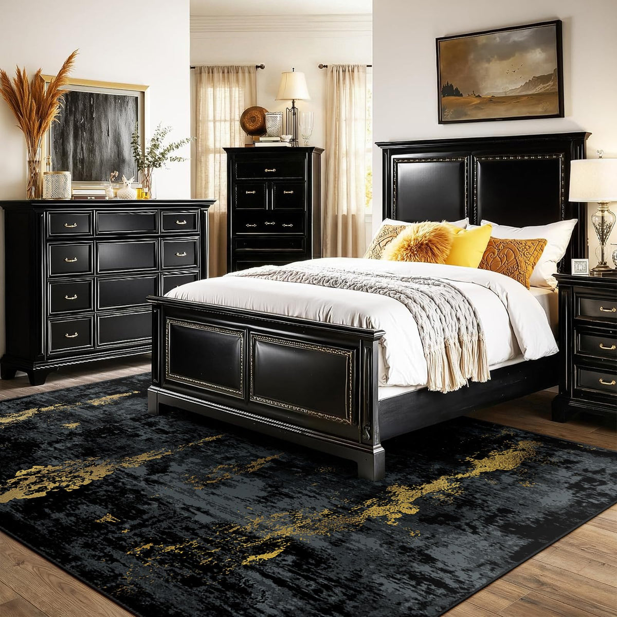 RELEANY rug with non-slip backing ensures secure placement on entryways and high-traffic floors.