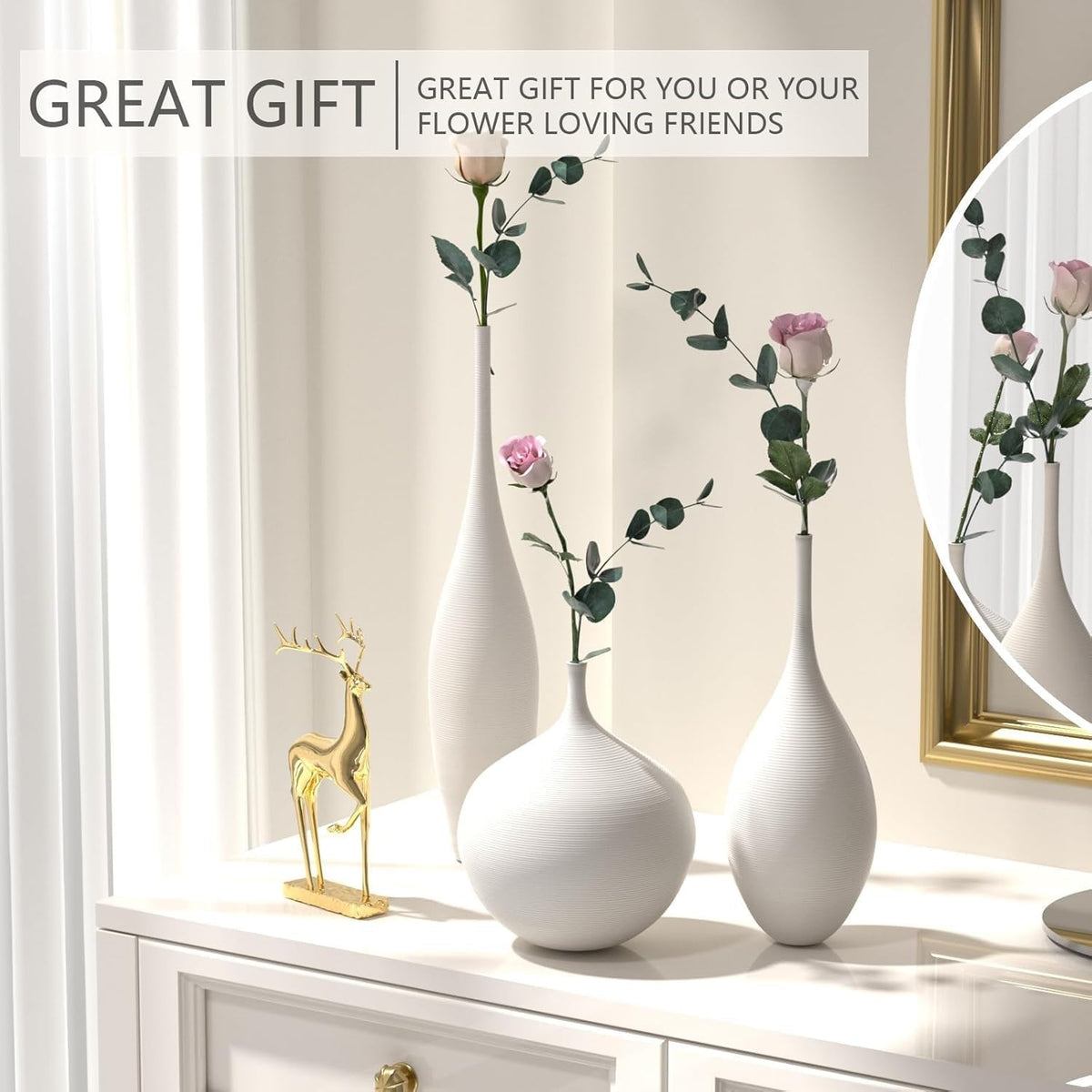Relexome decorative vases ideal for weddings or events