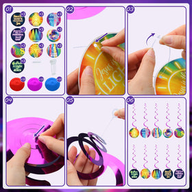 ReliThick VBS 2026 swirl decorations measure 30–38 inches in length