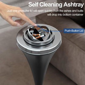 RELIANCER detachable cigar container doubles as tabletop ashtray