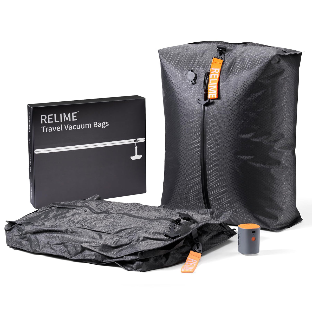 Relime Classic Series vacuum bags top view for compact packing