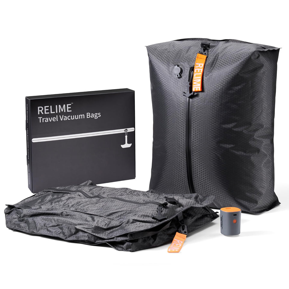 Relime Classic Series vacuum bags top view for compact packing
