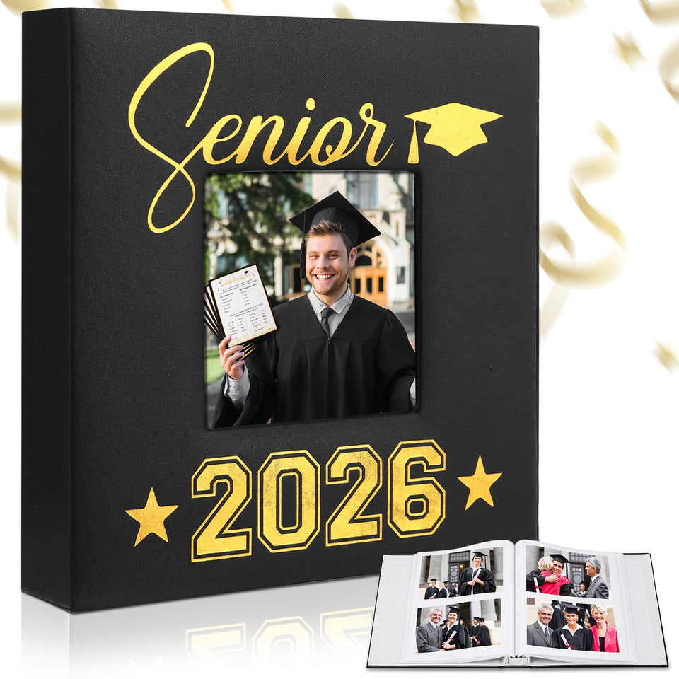 ReliThick photo album front window 2026 cover for a personalized graduation keepsake