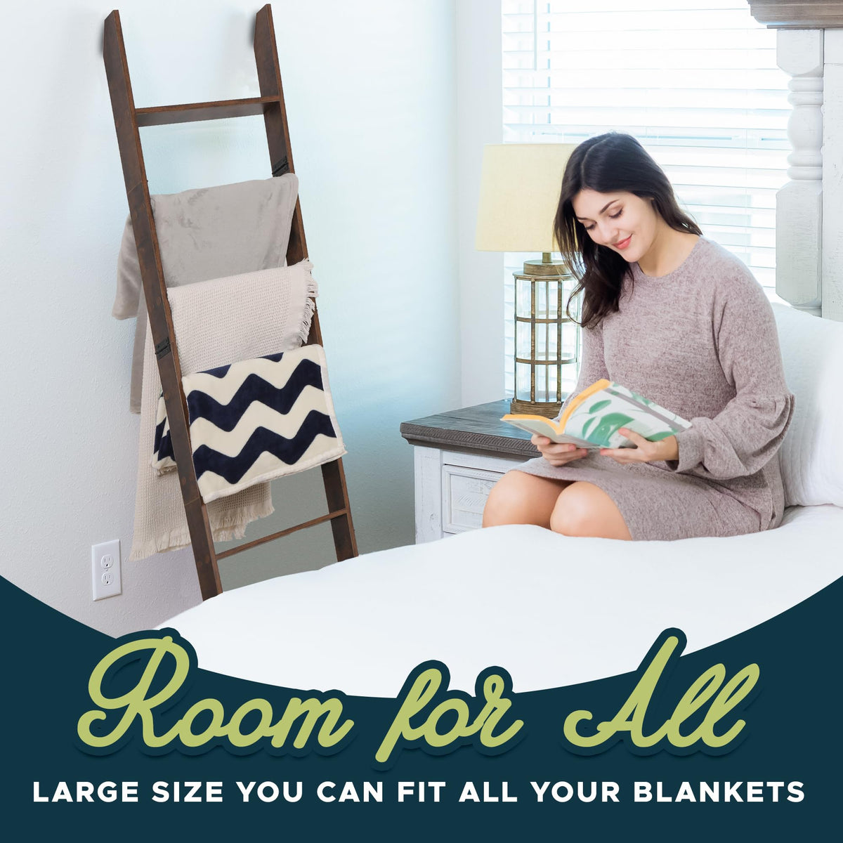 RELODECOR blanket ladder makes a versatile gift for home decor lovers.