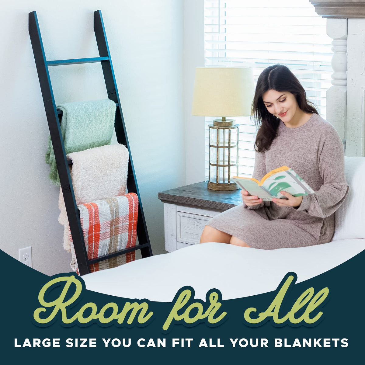 RELODECOR six-tier blanket rack optimizes space in living rooms and bedrooms