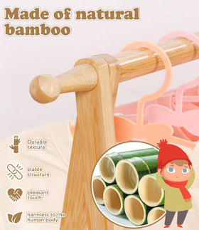 Relquorax Kids Clothing Rack folded design saves space and simplifies moving.