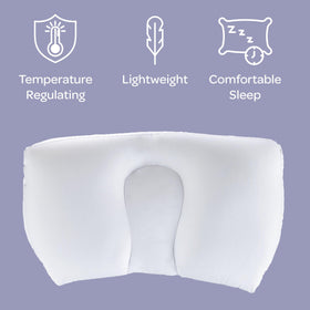 Remedy Microbead Pillow is portable and lightweight for travel and on-the-go comfort.