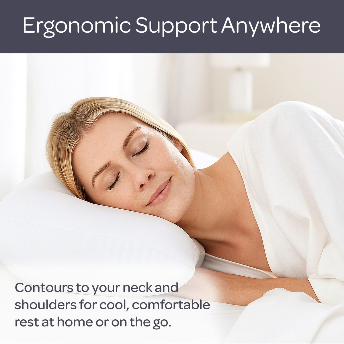 Remedy Microbead Pillow enhances couch naps with steady neck support.
