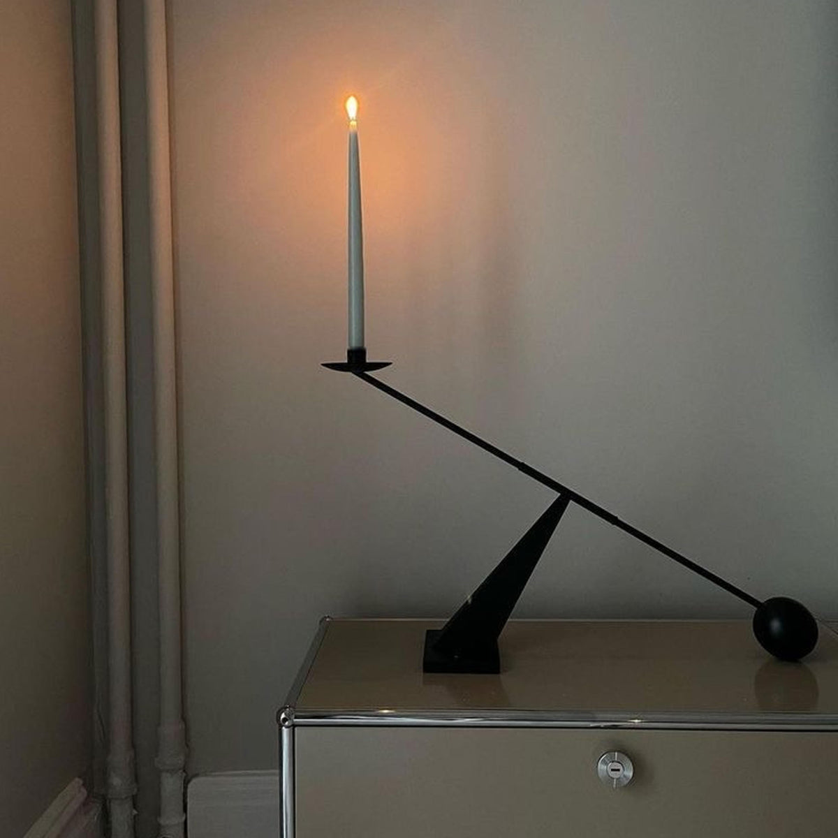 Remenna decor piece offers subtle artistry when candles are lit or unlit.