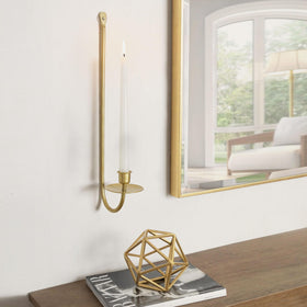 Ornate minimalist design blends classic and modern style with gold.