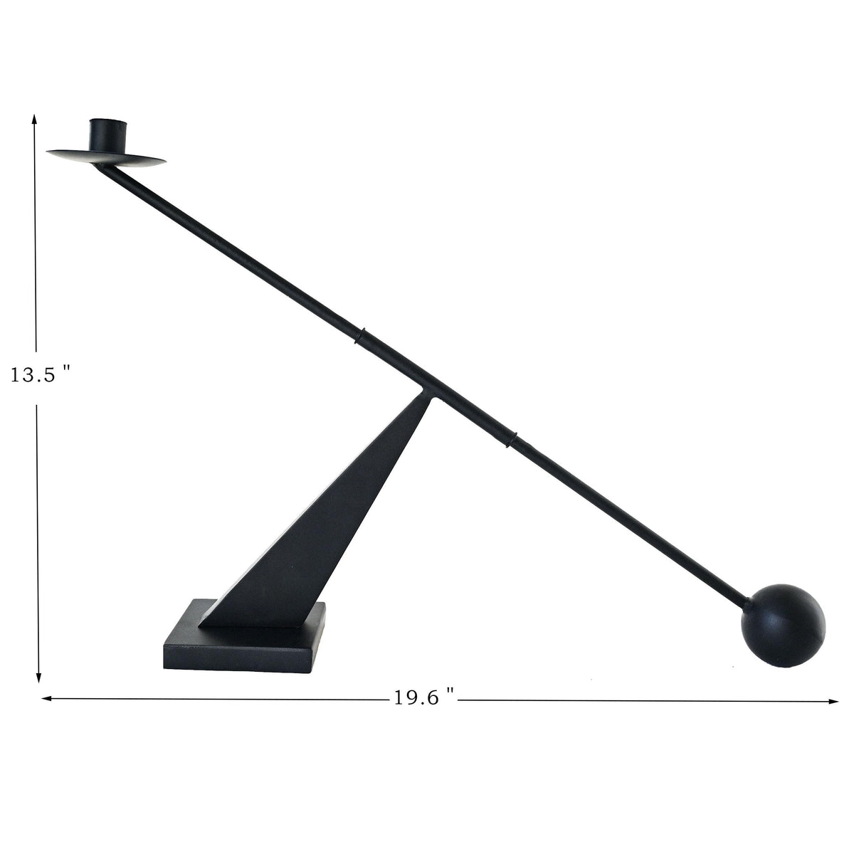 Remenna modern candlestick demonstrates functional art in stylish living spaces.