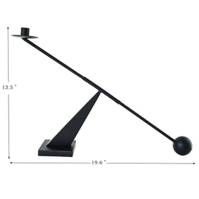 Remenna modern candlestick demonstrates functional art in stylish living spaces.