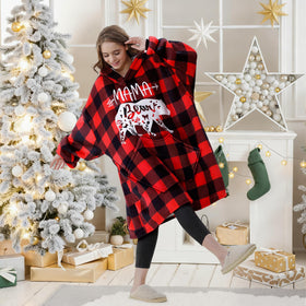 Remifa travel-friendly blanket hoodie, lightweight for trips.