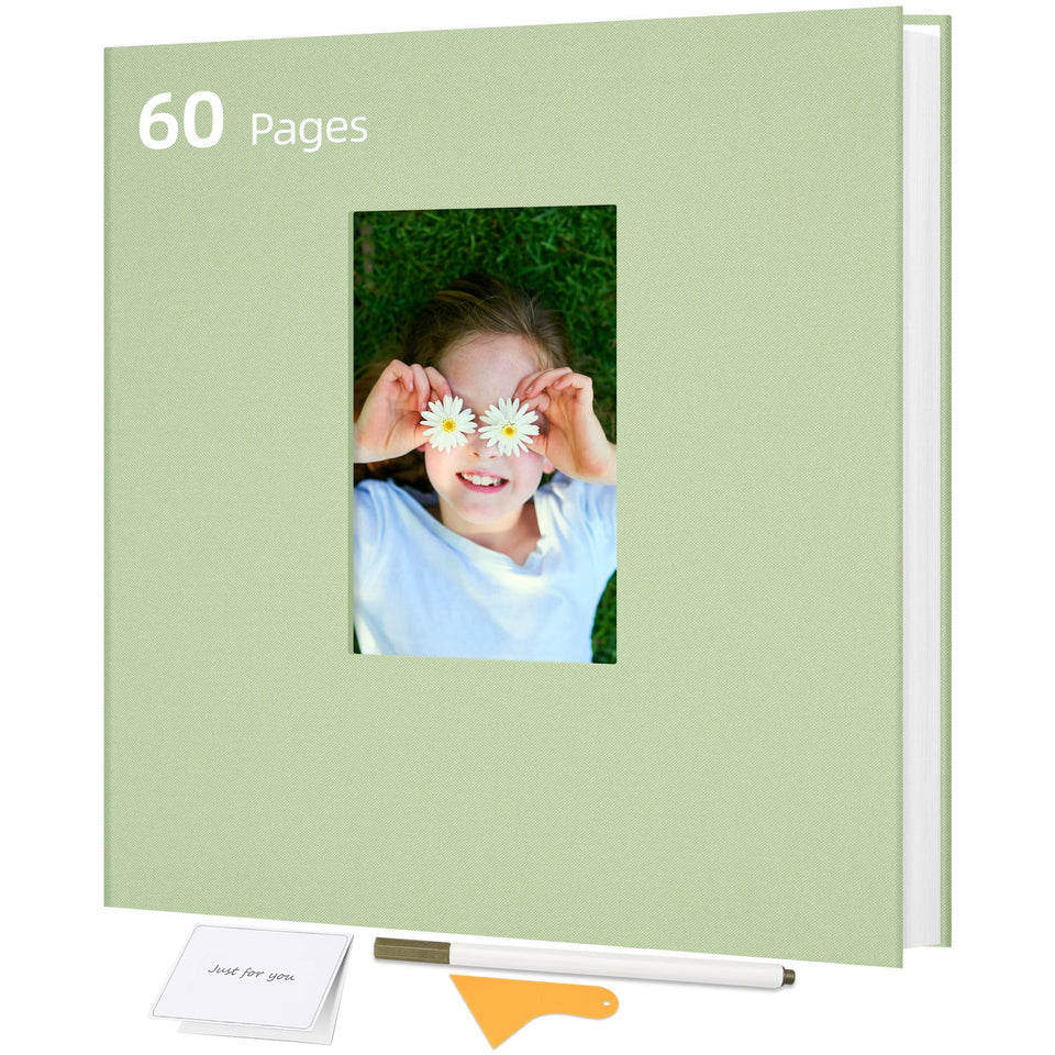 Remowith large photo album with window cover for easy personalization