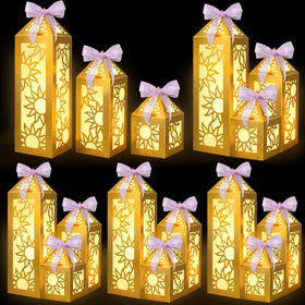 Renbuzhu gold sun lanterns arranged as a princess party centerpiece for a glow.