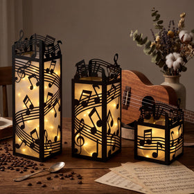 Renbuzhu LED string light illuminating the music boxes.