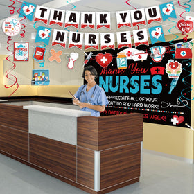 Renbuzhu Nurses Week backdrop 40x63 inches creates a photo-worthy focal point.