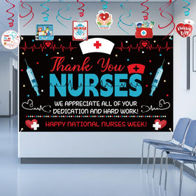 Renbuzhu Nurses Week banner Happy Nurses Week ties the theme together.