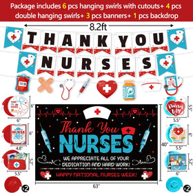 Renbuzhu Nurses Week double swirls provide multi-angle visibility.