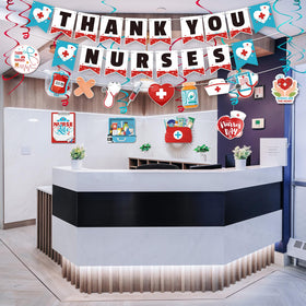 Renbuzhu Nurses Week party decoration set suits offices and lobby displays.