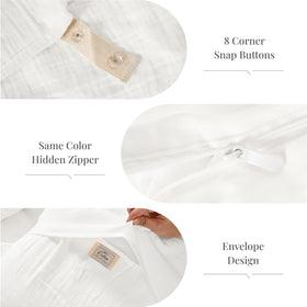 Renewroots linen-like wrinkled texture adds timeless style to any bedroom.