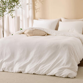 Renewroots sandwashed cotton texture highlights softness and breathability for year-round comfort.