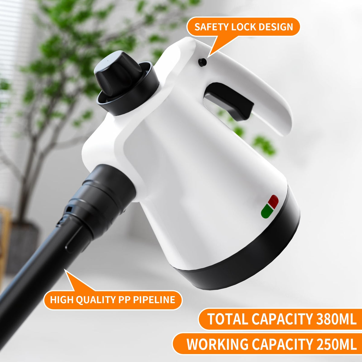 Renvadolix steam mop 1050W motor heats quickly for fast cleaning