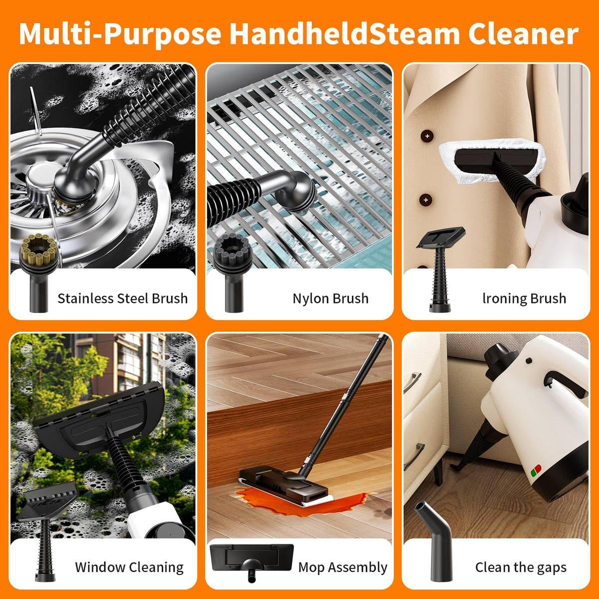 Renvadolix steam mop chemical-free cleaning uses only water