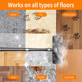 Renvadolix steam mop water tank shows easy refill for continuous steam