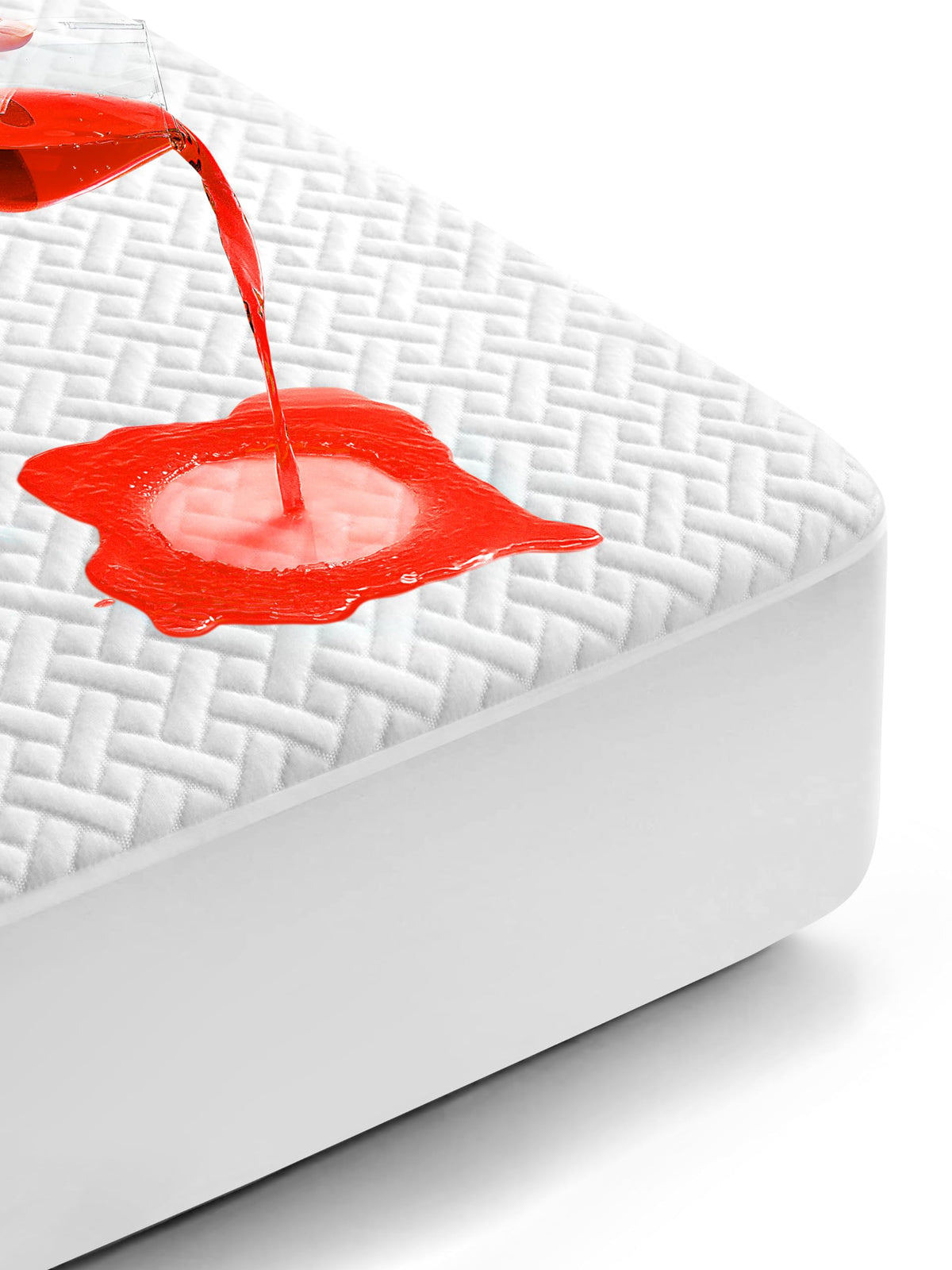 Renvix spill-proof waterproof mattress protector guards against spills