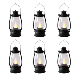 Reperla mini lanterns six-pack on tabletop with warm glow for cozy indoor decor