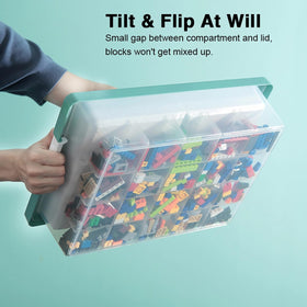 REPOSEX stackable design saves space and keeps toys organized