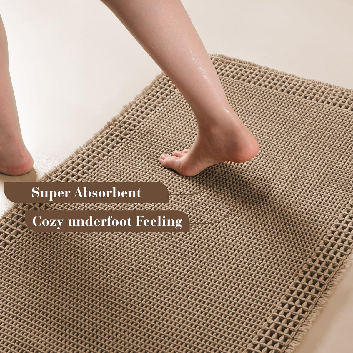 RESARE clear backing prevents slipping, helping you stay safe on damp bathroom floors.