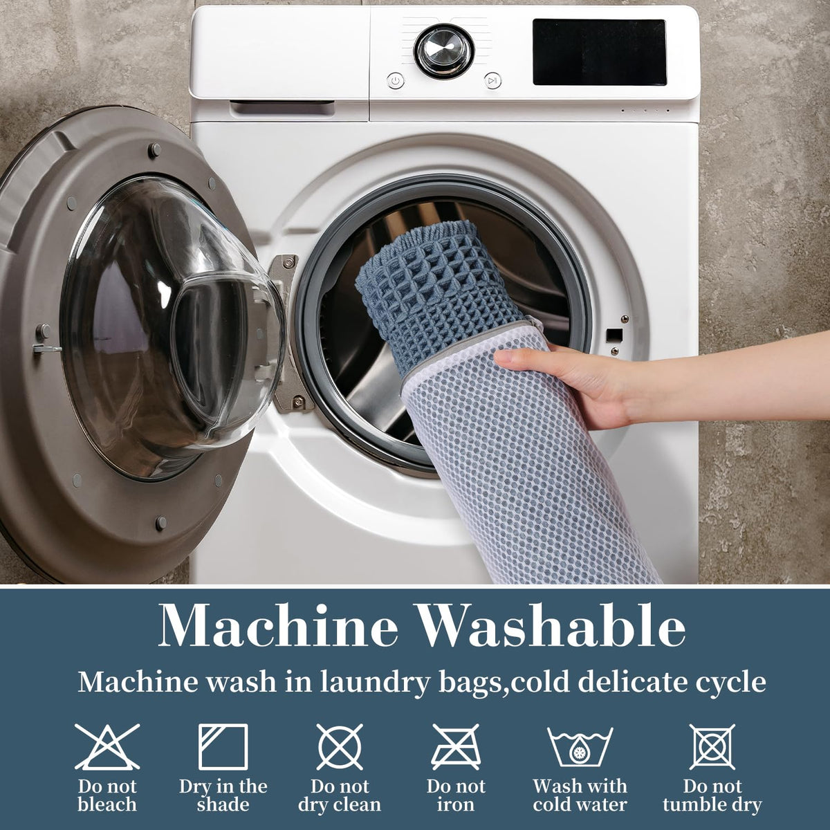 RESARE machine washable bath mat is easy to clean and maintain.