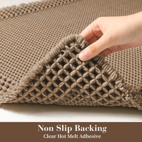 RESARE soft 3D waffle design provides extra cushioning after showers.
