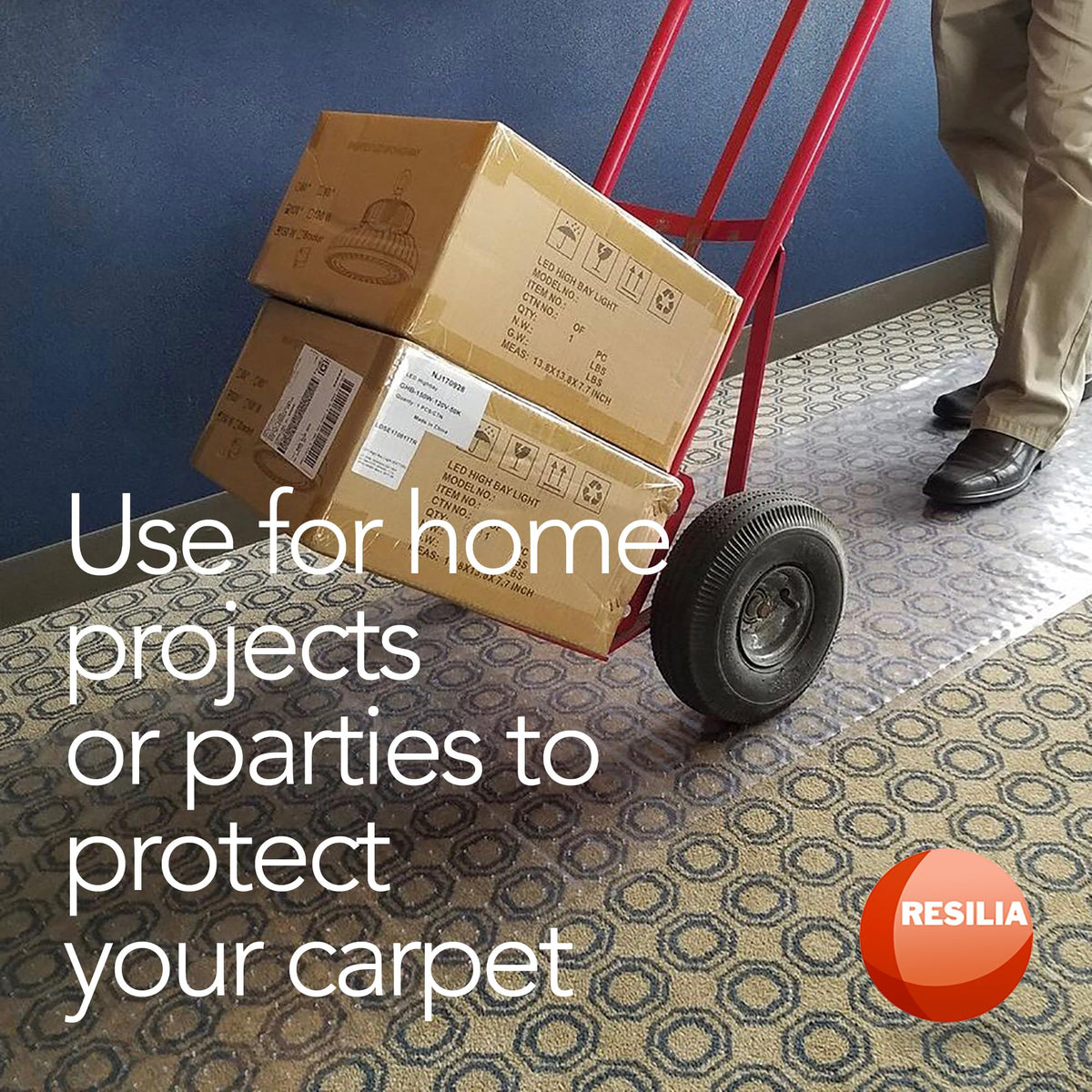 RESILIA low-pile protection keeps carpets cleaner during daily activities.