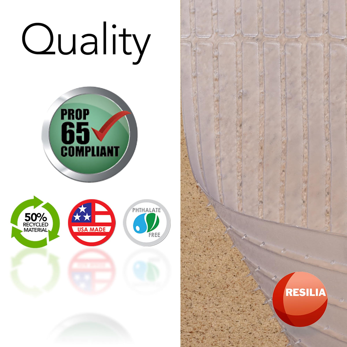 RESILIA made in USA at Wheeling, IL facility.